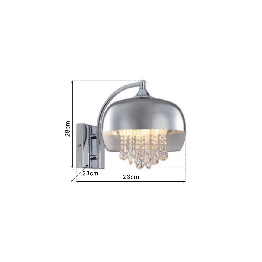 LED Настінний світильник LUNA 1xE14/40W/230V