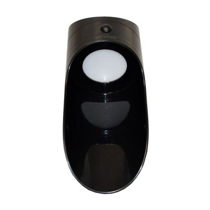 LED Настінний світильник на сонячнй батареї з датчиком PALESA LED/1W IP65 чорний