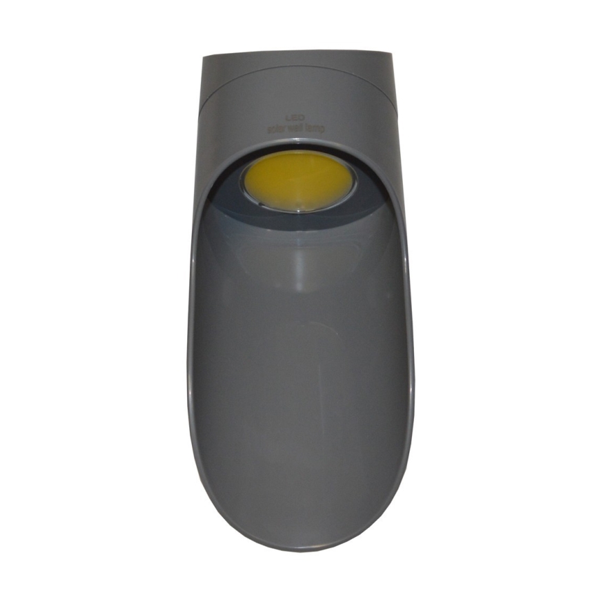 LED Настінний світильник на сонячній батареї PALESA LED/1W/3,7V IP65 сірий