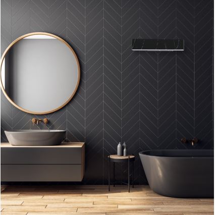 LED Настінний світильник PIERCE LED/12W/230V 30 см чорний