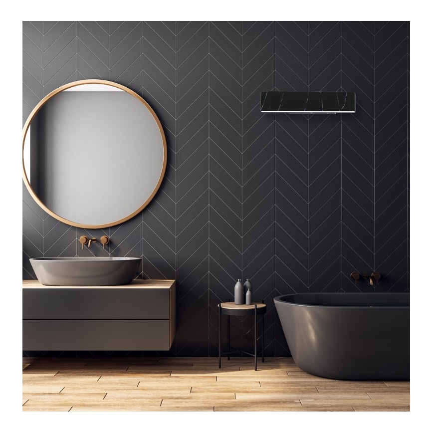 LED Настінний світильник PIERCE LED/12W/230V 30 см чорний