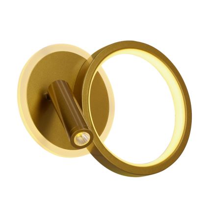 LED настінний точковий світильник MONET LED/15W/230V золотий