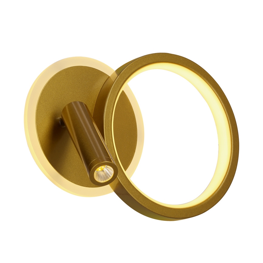 LED настінний точковий світильник MONET LED/15W/230V золотий