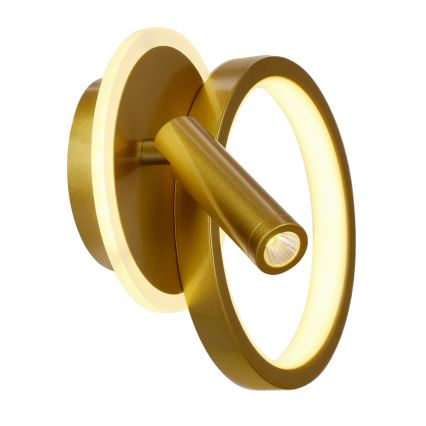 LED настінний точковий світильник MONET LED/15W/230V золотий