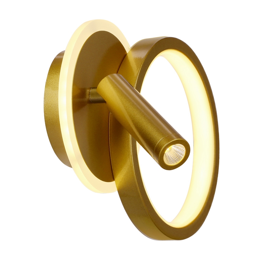 LED настінний точковий світильник MONET LED/15W/230V золотий