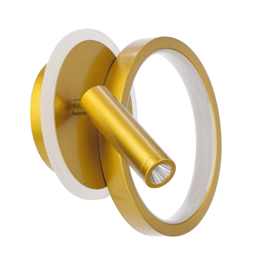 LED настінний точковий світильник MONET LED/15W/230V золотий