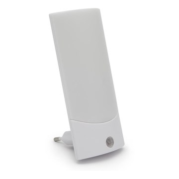 LED Навігаційний світильник з датчиком в розетку LED/1W/230V 6000K