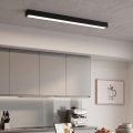 LED накладна/люстра на тросі LED/44Вт/230В 4000К 120 см чорна