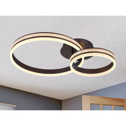 LED накладна люстра з регулюванням яскравості LED/110W/230V 3000-6500K + пульт дистанційного керування