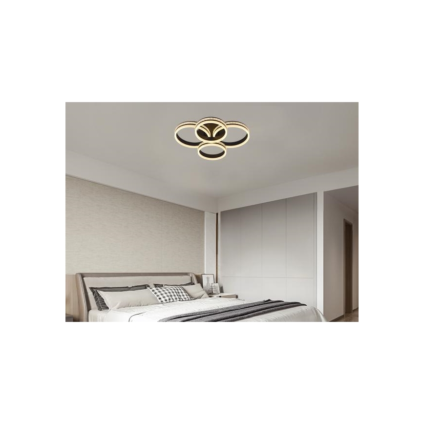 LED накладна люстра з регулюванням яскравості LED/150W/230V 3000-6500K + пульт дистанційного керування