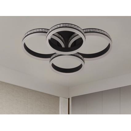 LED накладна люстра з регулюванням яскравості LED/150W/230V 3000-6500K + пульт дистанційного керування