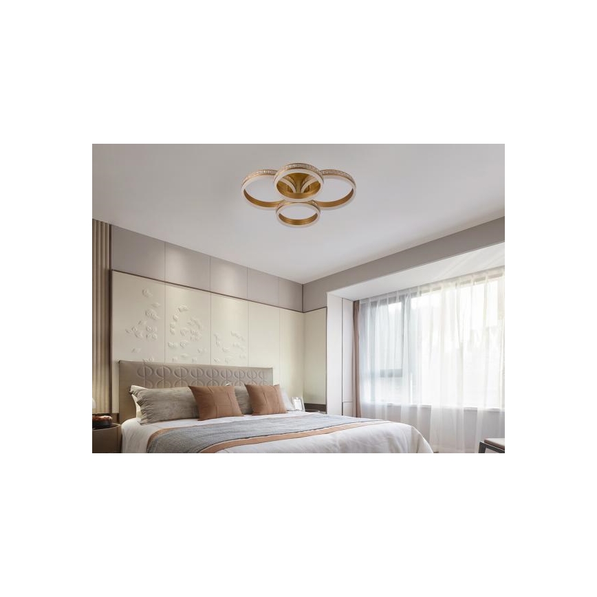 LED накладна люстра з регулюванням яскравості LED/150W/230V 3000-6500K + пульт дистанційного керування
