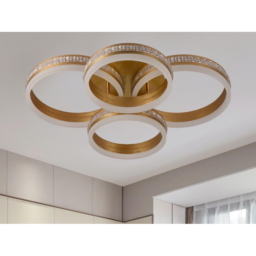 LED накладна люстра з регулюванням яскравості LED/150W/230V 3000-6500K + пульт дистанційного керування