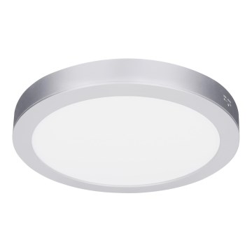 LED накладна/вбудована панель 2-в-1 18 Вт/230 В 3000/4000/6000 К діам. 22,5 см IP54 срібляста