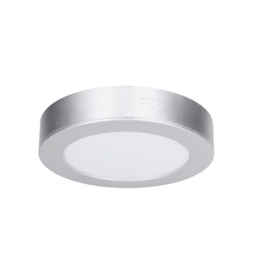 LED накладна/вбудована панель 2 в 1 LED/12W/230V 3000/4000/6000K діаметр 17 см IP54 срібляста