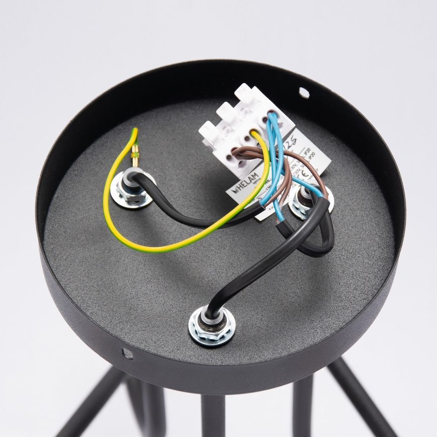 LED накладная люстра OXFORD 3xE27/15W/230V черная