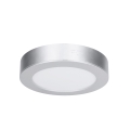 LED накладная/встраиваемая панель 2 в 1 LED/12W/230V 3000/4000/6000K Ø17 см IP54 серебристая