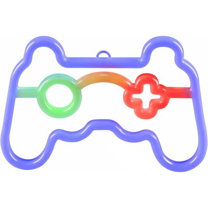 LED Неонове оздоблення стін GAME LED/3W/3xAA USB синій