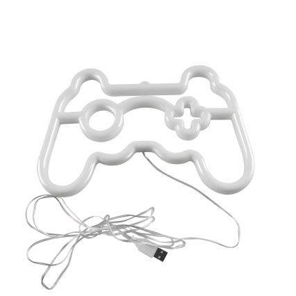 LED Неонове оздоблення стін GAME LED/3W/3xAA USB синій