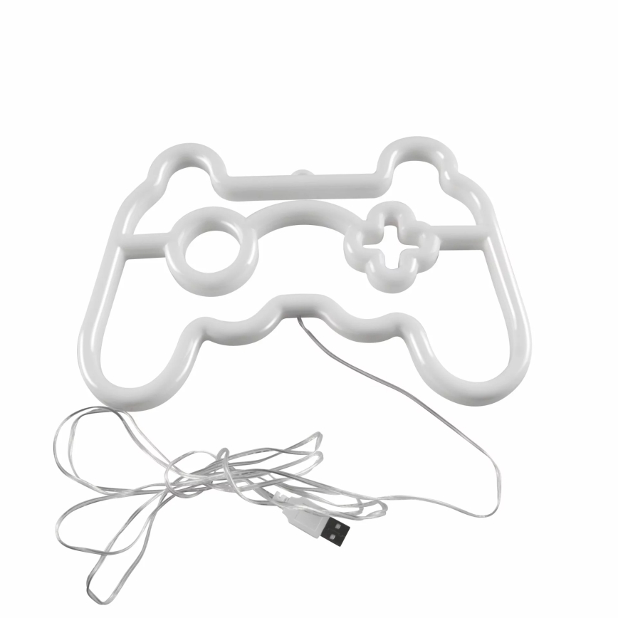 LED Неонове оздоблення стін GAME LED/3W/3xAA USB синій