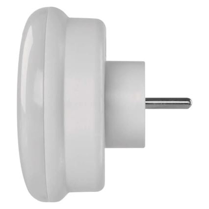 LED нічник із сенсором і розеткою LED/0,3W/230V