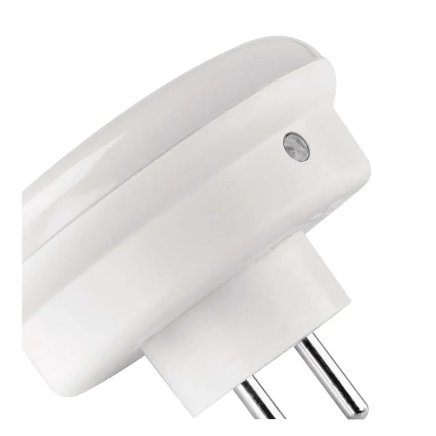 LED нічник із сенсором і розеткою LED/0,3W/230V