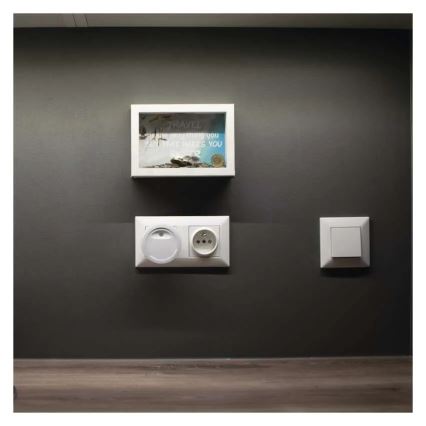 LED нічник з датчиком сутінків LED/0,3W/230V