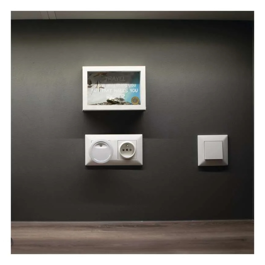 LED нічник з датчиком сутінків LED/0,3W/230V