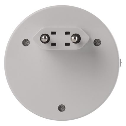 LED Нічник до розетки з фотодатчиком+2xUSB 3xLED/0,3W/230V
