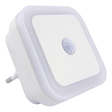 LED нічник з датчиком LED/0,5W/230V білий