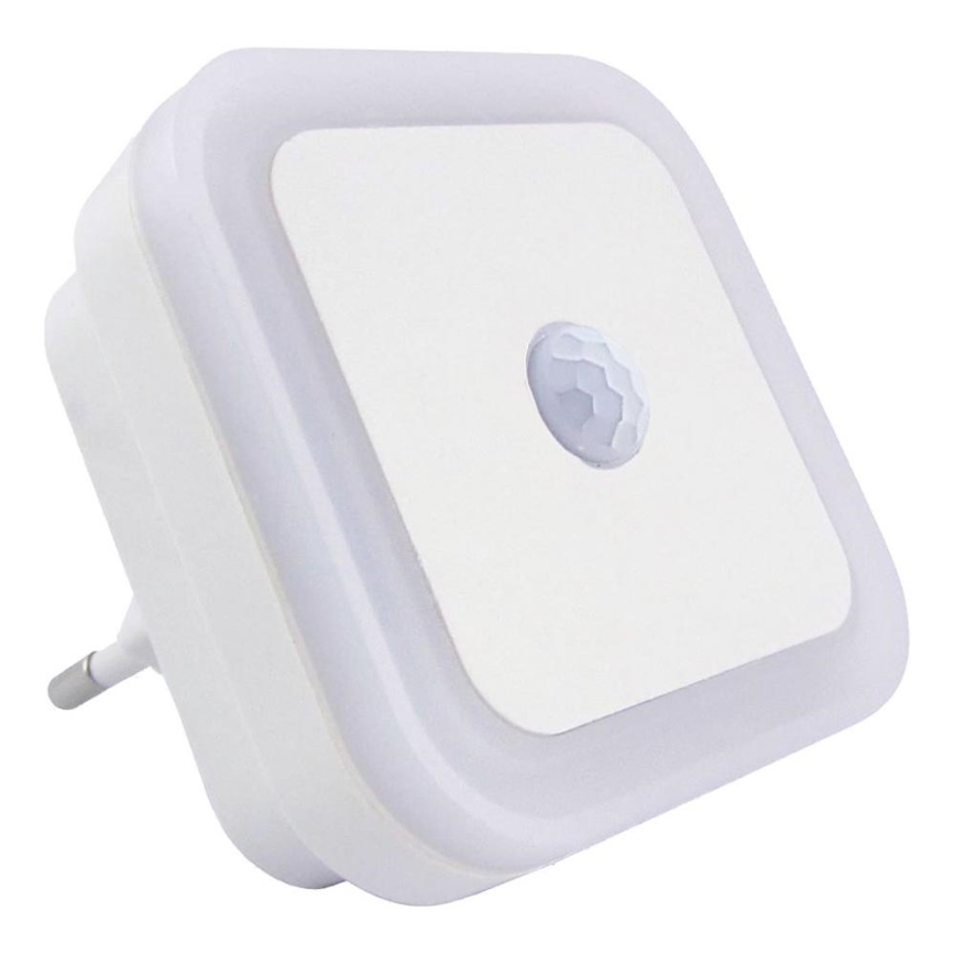 LED нічник з датчиком LED/0,5W/230V білий