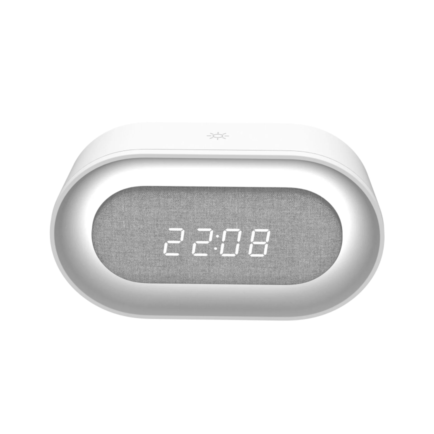 LED Нічник з регулюванням яскравості та будильником KAJA LED/1,3W/5V 3000K