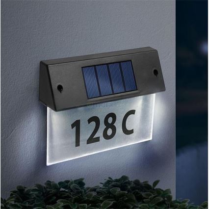 LED номер будинку на сонячній батареї LED/1,2V/600 mAh IP44