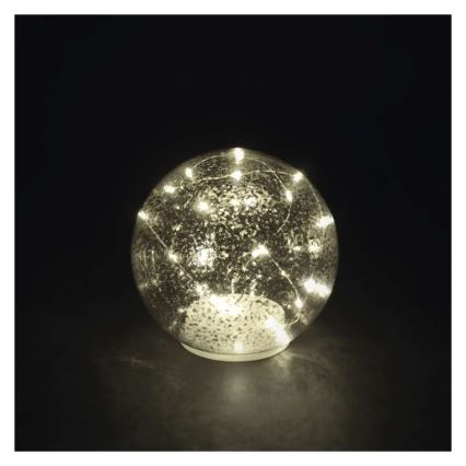 LED-новогоднее украшение 20xLED/3xAA, шар диаметром 15 см
