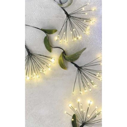 LED новогодняя гирлянда 450xLED/11 м тёплый белый