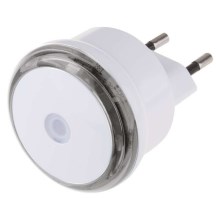 LED Нічник до розетки з фотосенсором 3xLED/0,5W/230V