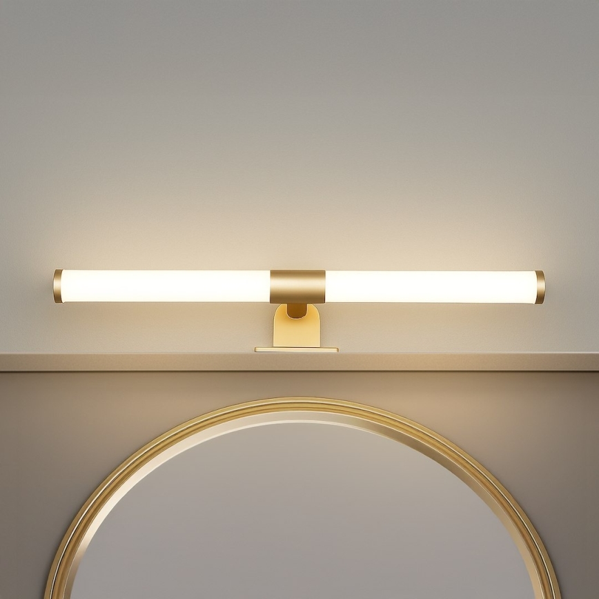 LED-освітлення для дзеркала ванної кімнати 2 в 1 APA LED/6W/230V 40 cm IP44 золоте
