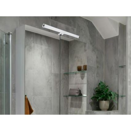 LED-освітлення для дзеркала ванної кімнати LED/10 Вт/230 В 45 см IP44 глянцевий хром