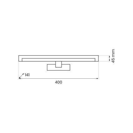 LED-освітлення для дзеркала ванної кімнати MIRORE LED/8W/230V 40 cm IP44 біле