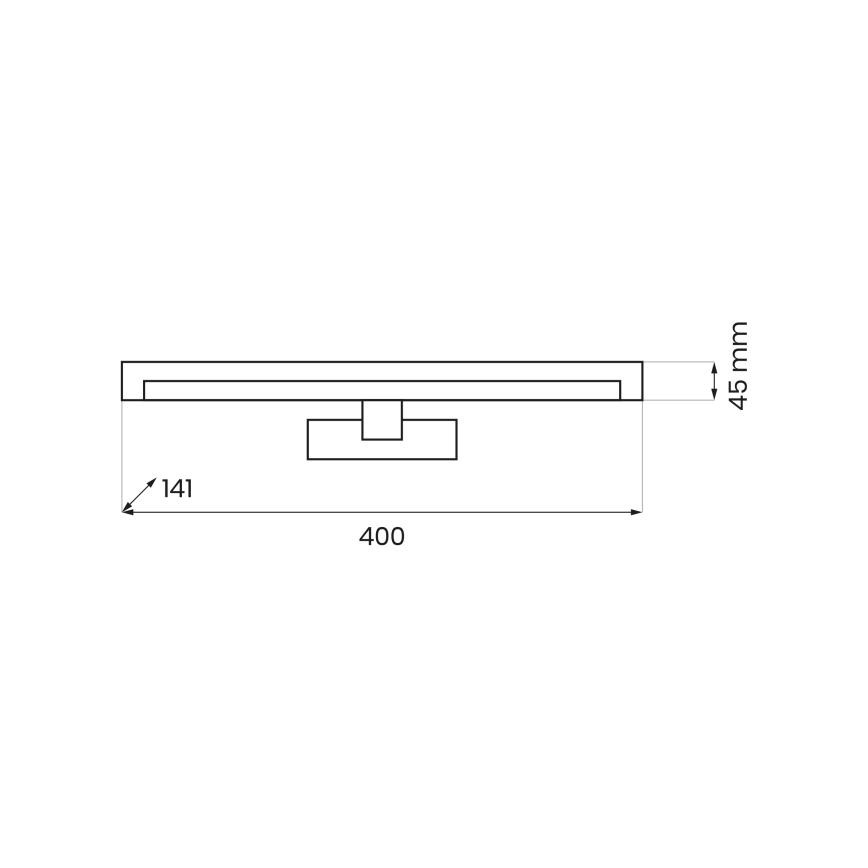 LED-освітлення для дзеркала ванної кімнати MIRORE LED/8W/230V 40 cm IP44 біле