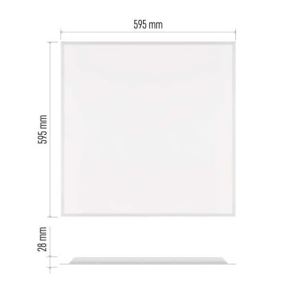 LED panel для підвісної стелі DIXXO LED/36W/230V 4000K 60x60 cm біла