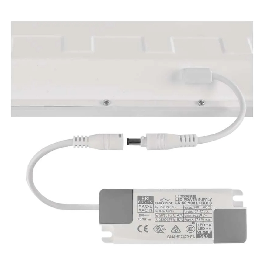 LED-панель для підвісної стелі DIXXO LED/36W/230V 4000K UGR19 60x60 см біла