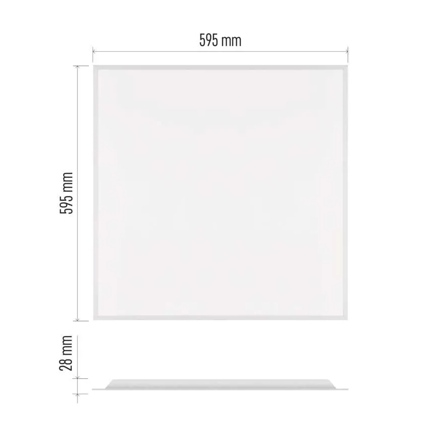 LED-панель для підвісної стелі DIXXO LED/36W/230V 4000K UGR19 60x60 см біла
