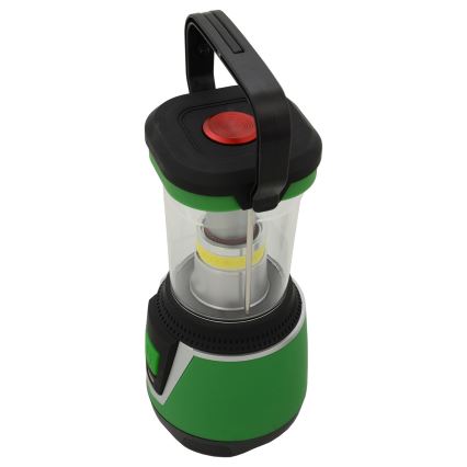 LED Переносна лампа LED/3xLR20 IP44 чорний/зелений + дистанційне керування