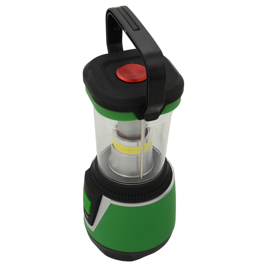 LED Переносна лампа LED/3xLR20 IP44 чорний/зелений + дистанційне керування