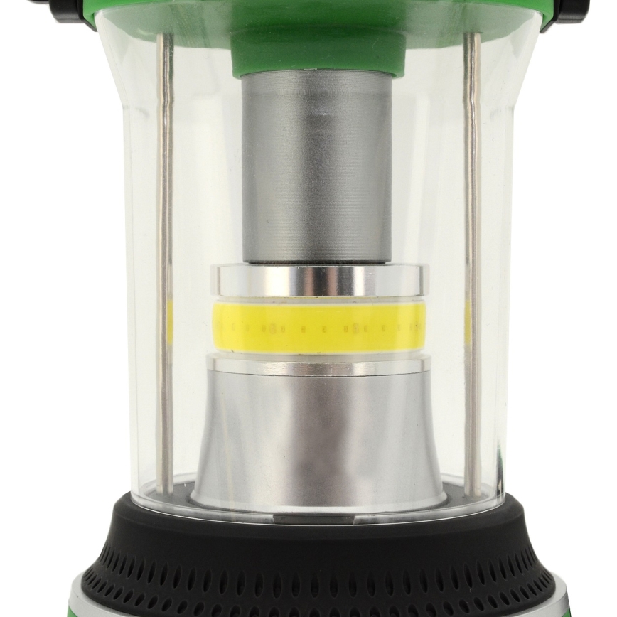 LED Переносна лампа LED/3xLR20 IP44 чорний/зелений + дистанційне керування