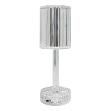 LED перезаряджувана сенсорна настільна лампа SIMPLE LED/1W/5V 2400 mAh 3000-6000K прозора