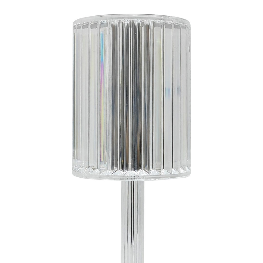 LED перезаряджувана сенсорна настільна лампа SIMPLE LED/1W/5V 2400 mAh 3000-6000K прозора