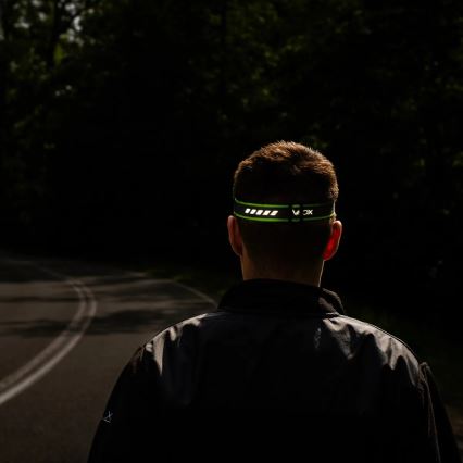 LED налобний ліхтар з регульованою яскравістю, перезаряджуваний, із сенсором і червоним світлом LED/6W/5V/3xAAA IP66 500 lm 1200 mAh