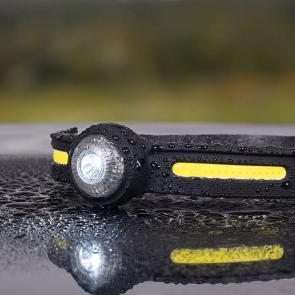 Регульований LED-налобний ліхтар із червоним світлом, перезаряджуваний LED/5V IPX4 550 lm 600 mAh